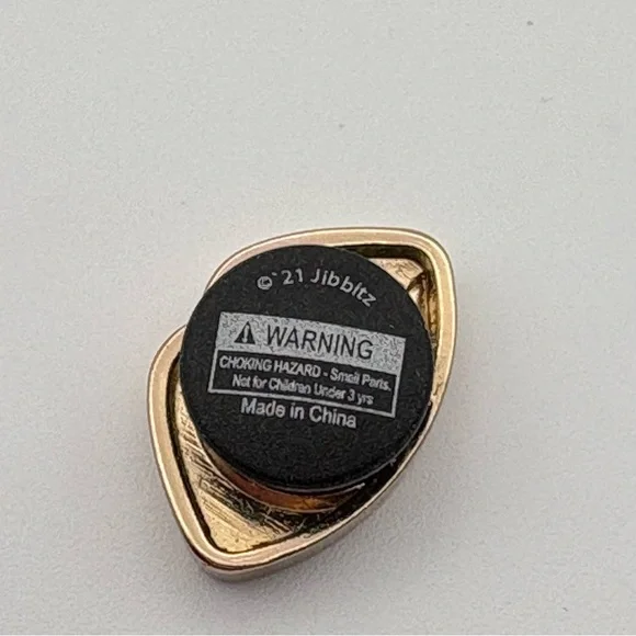 Croc Jibbitz Pink Lips Mouth Gold - Picture 5 of 5